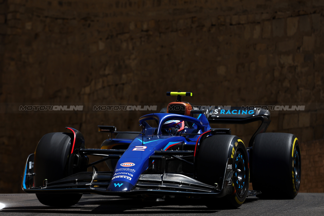 GP AZERBAIJAN, Logan Sargeant (USA) Williams Racing FW45.

29.04.2023. Formula 1 World Championship, Rd 4, Azerbaijan Grand Prix, Baku Street Circuit, Azerbaijan, Sprint Day.

- www.xpbimages.com, EMail: requests@xpbimages.com ¬© Copyright: Batchelor / XPB Images
