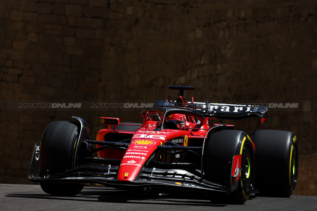 GP AZERBAIJAN, Charles Leclerc (MON) Ferrari SF-23.

29.04.2023. Formula 1 World Championship, Rd 4, Azerbaijan Grand Prix, Baku Street Circuit, Azerbaijan, Sprint Day.

- www.xpbimages.com, EMail: requests@xpbimages.com ¬© Copyright: Batchelor / XPB Images