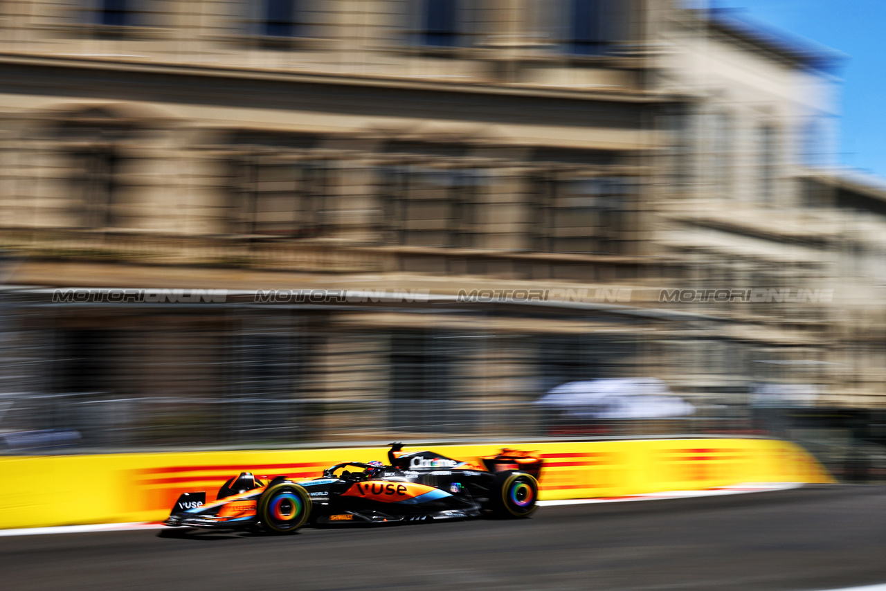 GP AZERBAIJAN, Oscar Piastri (AUS) McLaren MCL60.

29.04.2023. Formula 1 World Championship, Rd 4, Azerbaijan Grand Prix, Baku Street Circuit, Azerbaijan, Sprint Day.

- www.xpbimages.com, EMail: requests@xpbimages.com ¬© Copyright: Batchelor / XPB Images