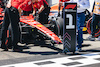 GP AZERBAIJAN, The Ferrari SF-23 of Sprint Shootout winner Charles Leclerc (MON) in parc ferme with a broken front wing.
29.04.2023. Formula 1 World Championship, Rd 4, Azerbaijan Grand Prix, Baku Street Circuit, Azerbaijan, Sprint Day.
- www.xpbimages.com, EMail: requests@xpbimages.com ¬© Copyright: Bearne / XPB Images
