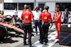 GP AZERBAIJAN, Sprint Shootout winner Charles Leclerc (MON) Ferrari SF-23 in parc ferme with a broken front wing.
29.04.2023. Formula 1 World Championship, Rd 4, Azerbaijan Grand Prix, Baku Street Circuit, Azerbaijan, Sprint Day.
- www.xpbimages.com, EMail: requests@xpbimages.com ¬© Copyright: Bearne / XPB Images