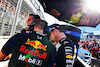 GP AZERBAIJAN, Max Verstappen (NLD) Red Bull Racing with Gianpiero Lambiase (ITA) Red Bull Racing Engineer e Bradley Scanes (GBR) Red Bull Racing Physio e Performance Coach on the grid.
29.04.2023. Formula 1 World Championship, Rd 4, Azerbaijan Grand Prix, Baku Street Circuit, Azerbaijan, Sprint Day.
- www.xpbimages.com, EMail: requests@xpbimages.com ¬© Copyright: Batchelor / XPB Images