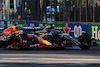 GP AZERBAIJAN, Max Verstappen (NLD), Red Bull Racing e George Russell (GBR), Mercedes AMG F1 
29.04.2023. Formula 1 World Championship, Rd 4, Azerbaijan Grand Prix, Baku Street Circuit, Azerbaijan, Sprint Day.
- www.xpbimages.com, EMail: requests@xpbimages.com ¬© Copyright: Charniaux / XPB Images