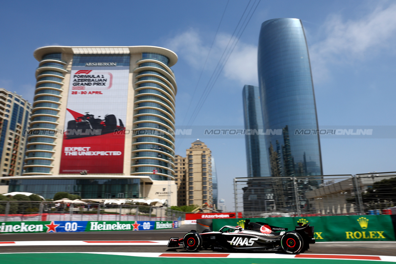 GP AZERBAIJAN, Kevin Magnussen (DEN) Haas VF-23.

28.04.2023. Formula 1 World Championship, Rd 4, Azerbaijan Grand Prix, Baku Street Circuit, Azerbaijan, Qualifiche Day.

- www.xpbimages.com, EMail: requests@xpbimages.com ¬© Copyright: Batchelor / XPB Images