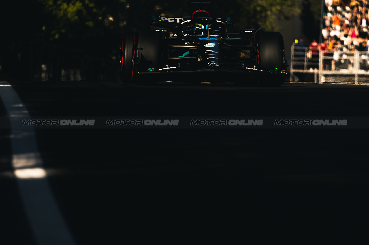 GP AZERBAIJAN, George Russell (GBR) Mercedes AMG F1 W14.

28.04.2023. Formula 1 World Championship, Rd 4, Azerbaijan Grand Prix, Baku Street Circuit, Azerbaijan, Qualifiche Day.

- www.xpbimages.com, EMail: requests@xpbimages.com ¬© Copyright: Bearne / XPB Images