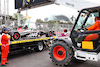 GP AZERBAIJAN, The Haas VF-23 of Kevin Magnussen (DEN) Haas F1 Team is recovered back to the pits on the back of a truck.
28.04.2023. Formula 1 World Championship, Rd 4, Azerbaijan Grand Prix, Baku Street Circuit, Azerbaijan, Qualifiche Day.
- www.xpbimages.com, EMail: requests@xpbimages.com ¬© Copyright: Batchelor / XPB Images