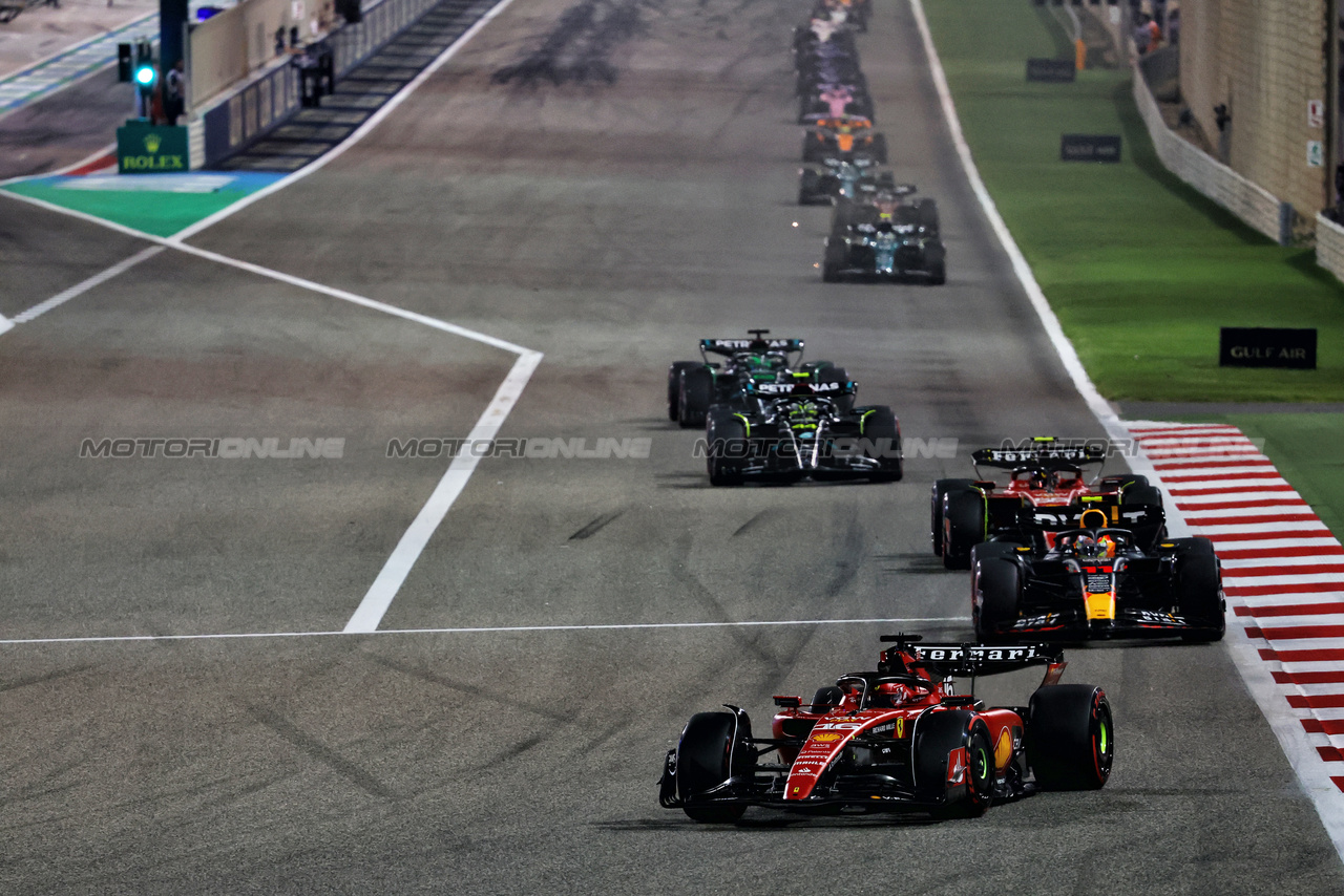 GP BAHRAIN, Charles Leclerc (MON) Ferrari SF-23.

05.03.2023. Formula 1 World Championship, Rd 1, Bahrain Grand Prix, Sakhir, Bahrain, Gara Day.

- www.xpbimages.com, EMail: requests@xpbimages.com © Copyright: Charniaux / XPB Images