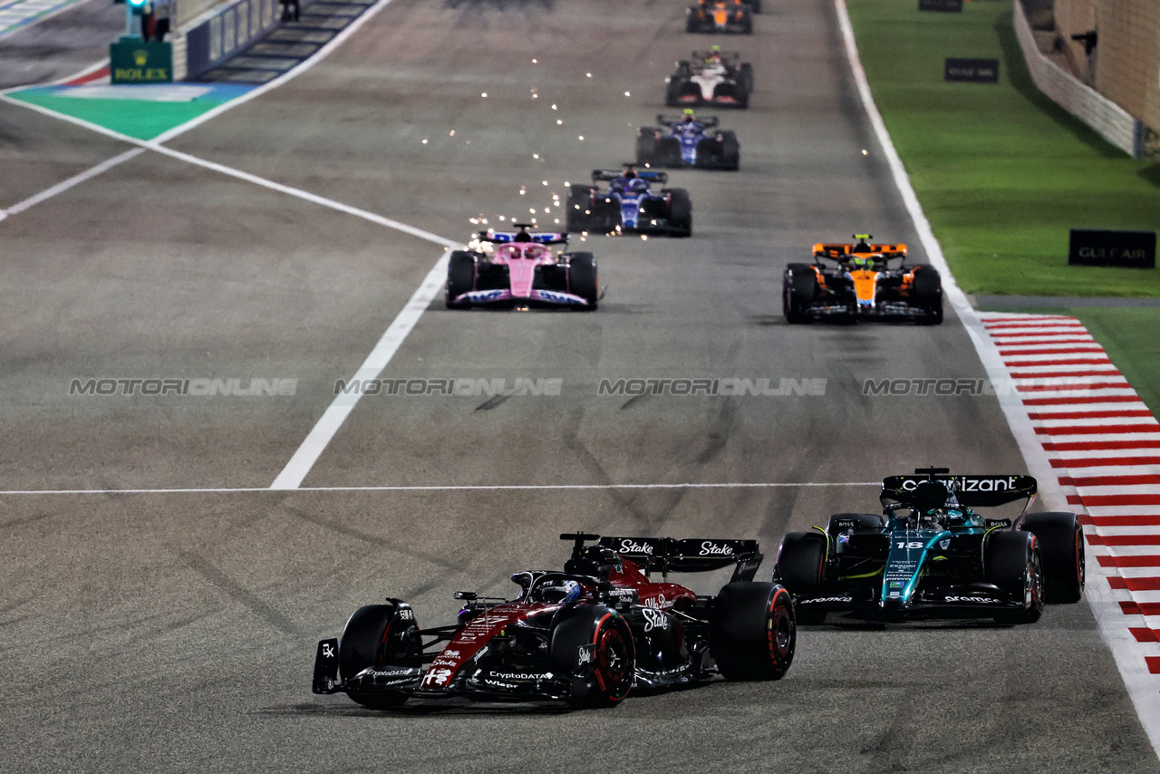 GP BAHRAIN, Valtteri Bottas (FIN) Alfa Romeo F1 Team C43.

05.03.2023. Formula 1 World Championship, Rd 1, Bahrain Grand Prix, Sakhir, Bahrain, Gara Day.

- www.xpbimages.com, EMail: requests@xpbimages.com © Copyright: Charniaux / XPB Images