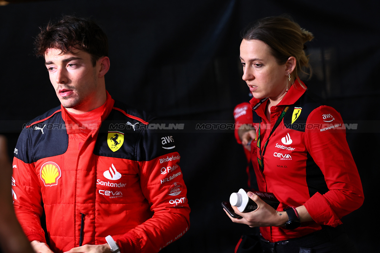 GP BAHRAIN, Charles Leclerc (MON) Ferrari retired from the race.

05.03.2023. Formula 1 World Championship, Rd 1, Bahrain Grand Prix, Sakhir, Bahrain, Gara Day.

- www.xpbimages.com, EMail: requests@xpbimages.com © Copyright: Batchelor / XPB Images