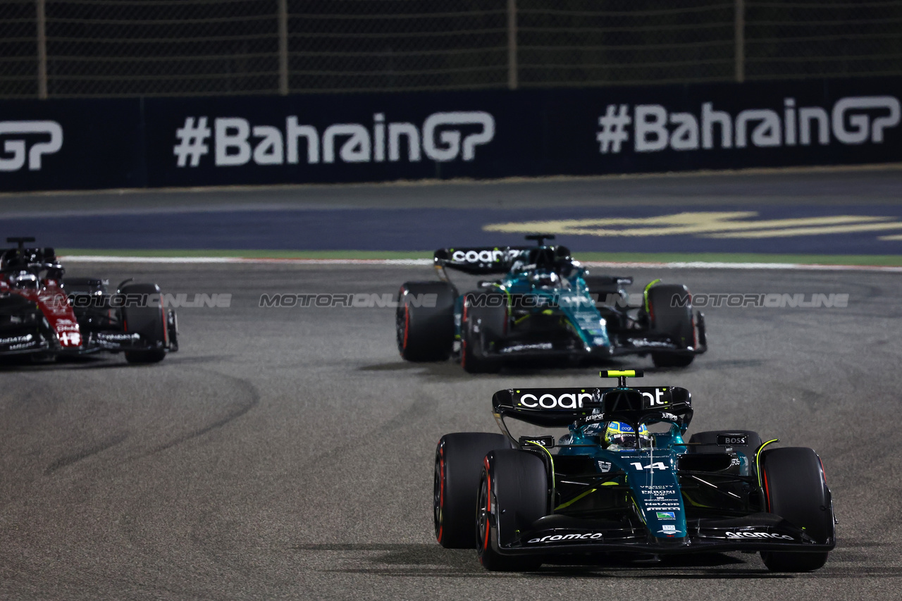 GP BAHRAIN, Fernando Alonso (ESP) Aston Martin F1 Team AMR23.

05.03.2023. Formula 1 World Championship, Rd 1, Bahrain Grand Prix, Sakhir, Bahrain, Gara Day.

- www.xpbimages.com, EMail: requests@xpbimages.com © Copyright: Batchelor / XPB Images