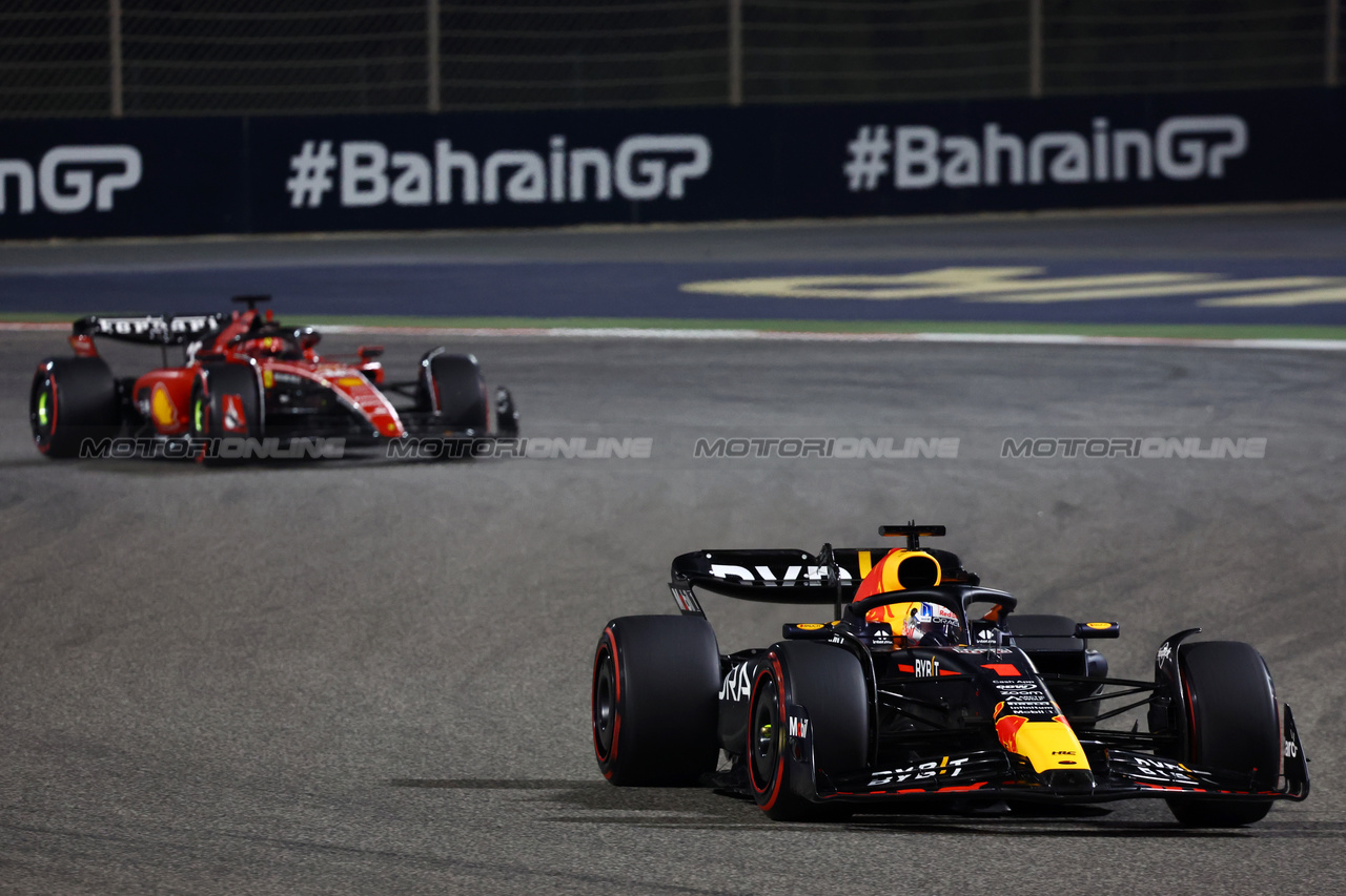 GP BAHRAIN, Max Verstappen (NLD) Red Bull Racing RB19.

05.03.2023. Formula 1 World Championship, Rd 1, Bahrain Grand Prix, Sakhir, Bahrain, Gara Day.

- www.xpbimages.com, EMail: requests@xpbimages.com © Copyright: Batchelor / XPB Images
