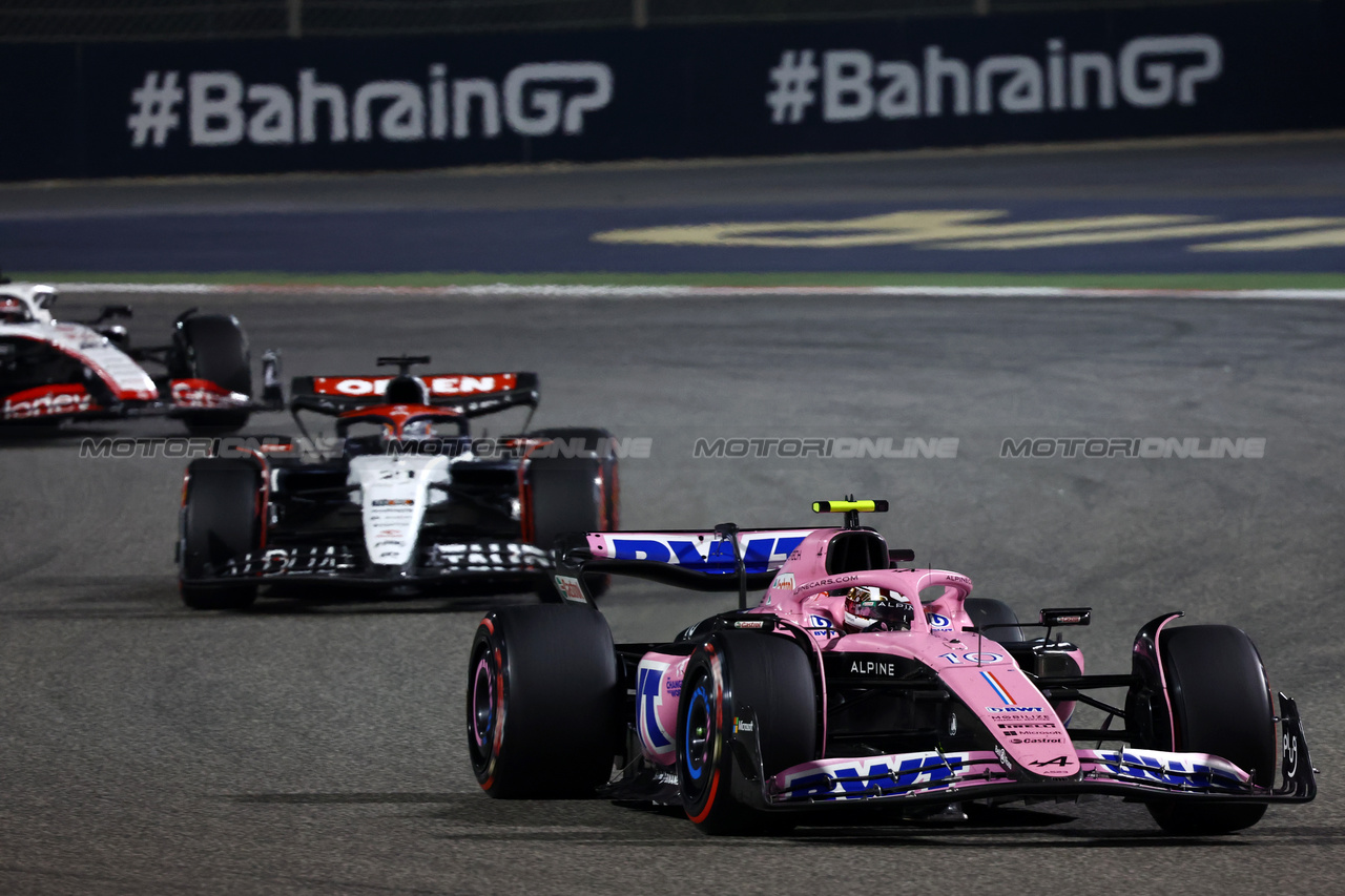 GP BAHRAIN, Pierre Gasly (FRA) Alpine F1 Team A523.

05.03.2023. Formula 1 World Championship, Rd 1, Bahrain Grand Prix, Sakhir, Bahrain, Gara Day.

- www.xpbimages.com, EMail: requests@xpbimages.com © Copyright: Batchelor / XPB Images