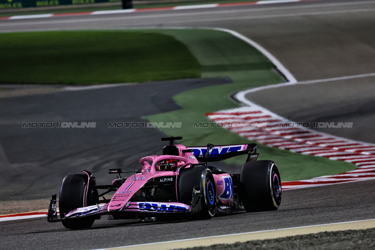GP BAHRAIN, Esteban Ocon (FRA) Alpine F1 Team A523.

05.03.2023. Formula 1 World Championship, Rd 1, Bahrain Grand Prix, Sakhir, Bahrain, Gara Day.

- www.xpbimages.com, EMail: requests@xpbimages.com © Copyright: Charniaux / XPB Images