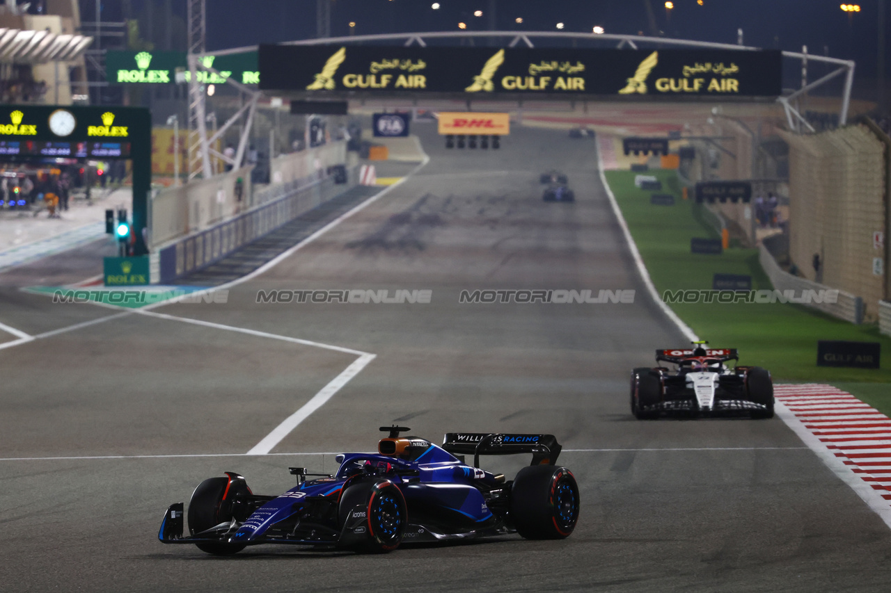 GP BAHRAIN, Alexander Albon (THA) Williams Racing FW45.

05.03.2023. Formula 1 World Championship, Rd 1, Bahrain Grand Prix, Sakhir, Bahrain, Gara Day.

- www.xpbimages.com, EMail: requests@xpbimages.com © Copyright: Charniaux / XPB Images