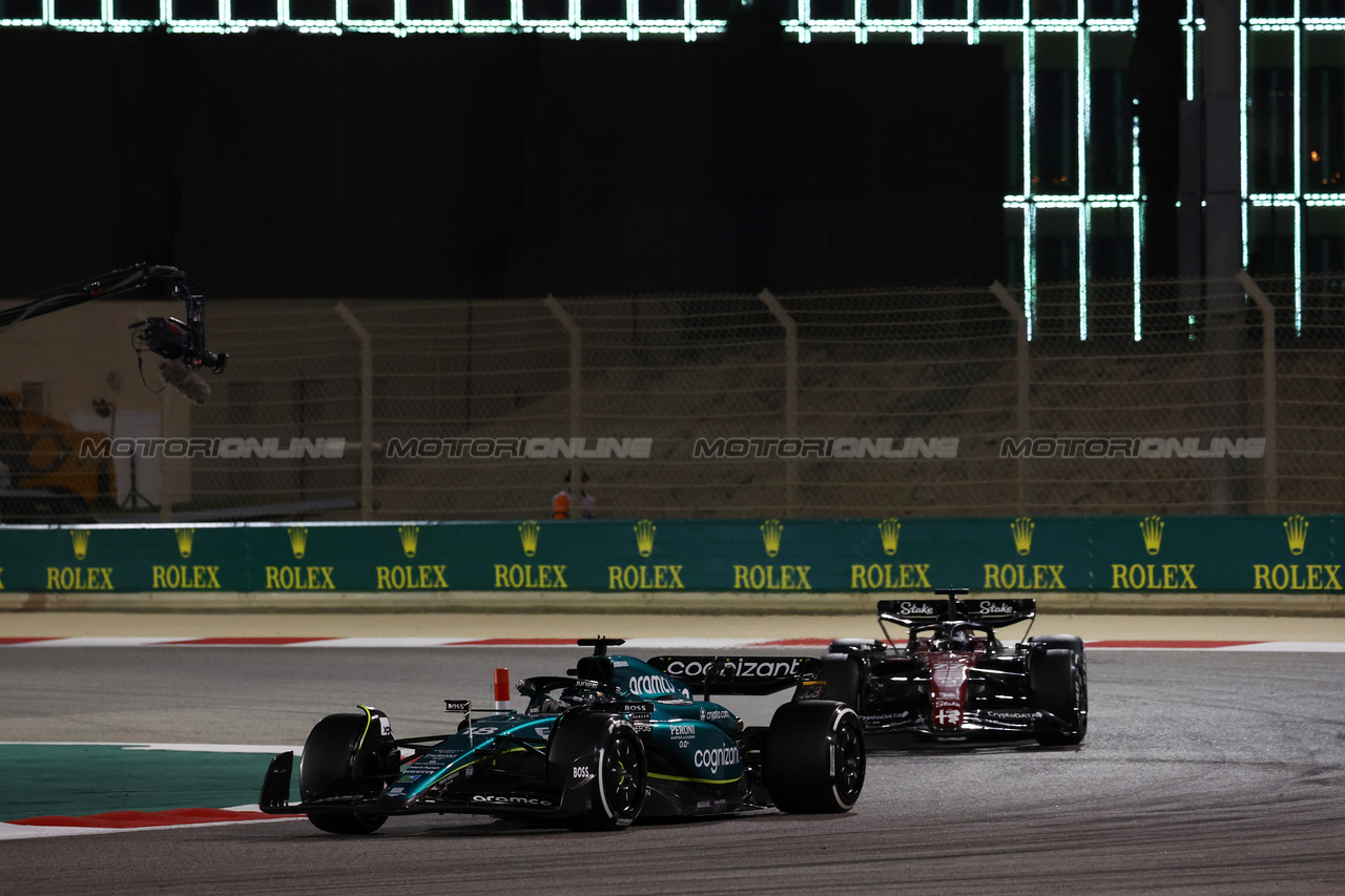 GP BAHRAIN, Lance Stroll (CDN) Aston Martin F1 Team AMR23.

05.03.2023. Formula 1 World Championship, Rd 1, Bahrain Grand Prix, Sakhir, Bahrain, Gara Day.

- www.xpbimages.com, EMail: requests@xpbimages.com © Copyright: Moy / XPB Images