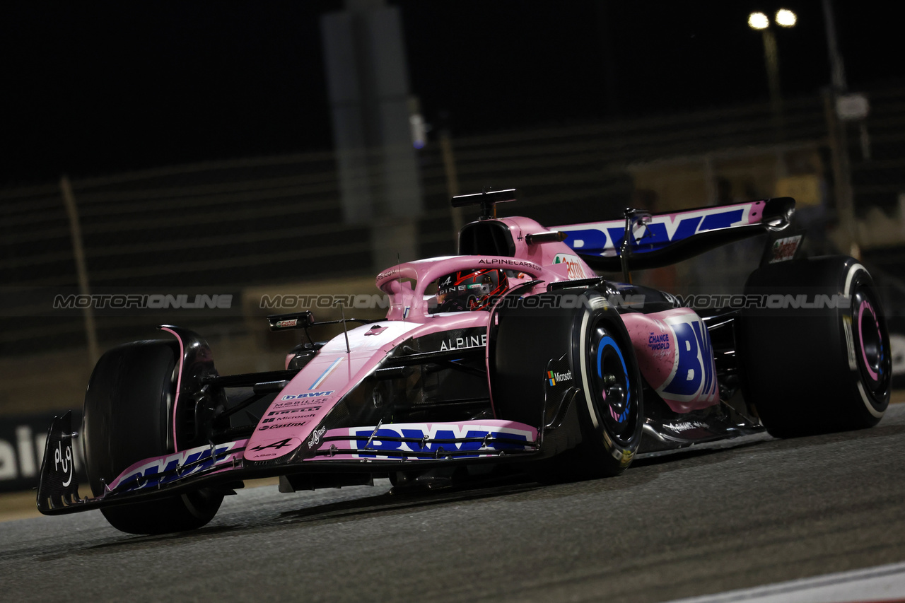 GP BAHRAIN, Esteban Ocon (FRA) Alpine F1 Team A523.

05.03.2023. Formula 1 World Championship, Rd 1, Bahrain Grand Prix, Sakhir, Bahrain, Gara Day.

- www.xpbimages.com, EMail: requests@xpbimages.com © Copyright: Moy / XPB Images