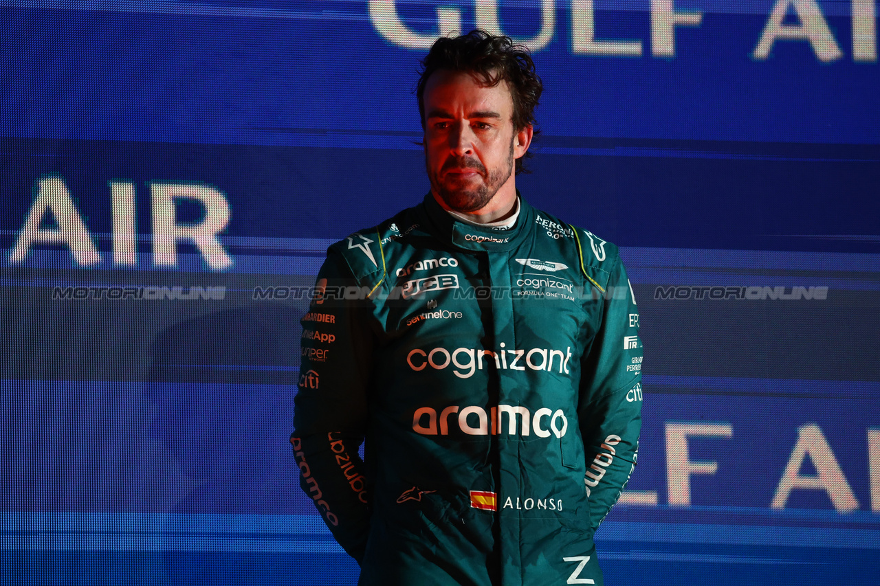 GP BAHRAIN, 3rd place Fernando Alonso (ESP) Aston Martin F1 Team.
05.03.2023. Formula 1 World Championship, Rd 1, Bahrain Grand Prix, Sakhir, Bahrain, Gara Day.
- www.xpbimages.com, EMail: requests@xpbimages.com © Copyright: Batchelor / XPB Images