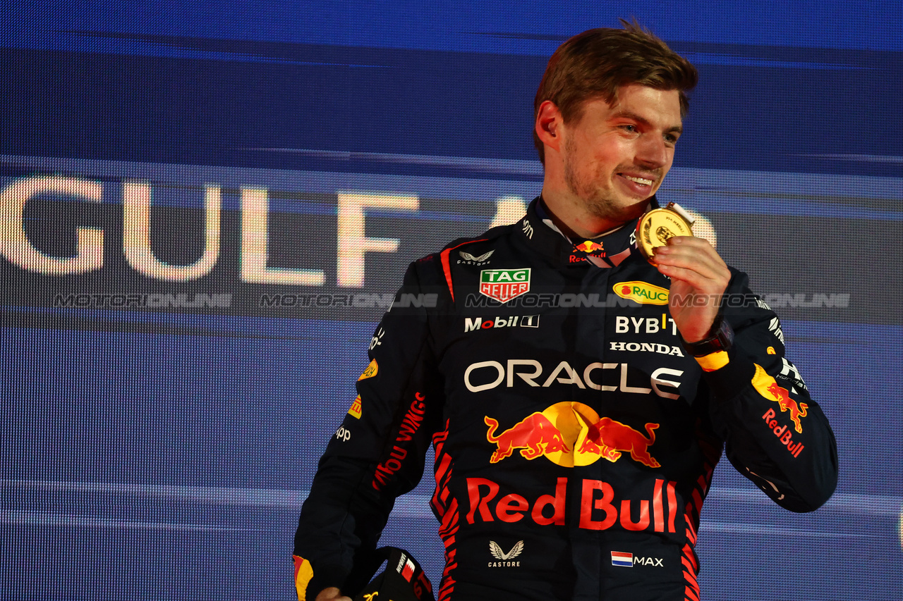 GP BAHRAIN, 1st place Max Verstappen (NLD) Red Bull Racing.
05.03.2023. Formula 1 World Championship, Rd 1, Bahrain Grand Prix, Sakhir, Bahrain, Gara Day.
- www.xpbimages.com, EMail: requests@xpbimages.com © Copyright: Batchelor / XPB Images