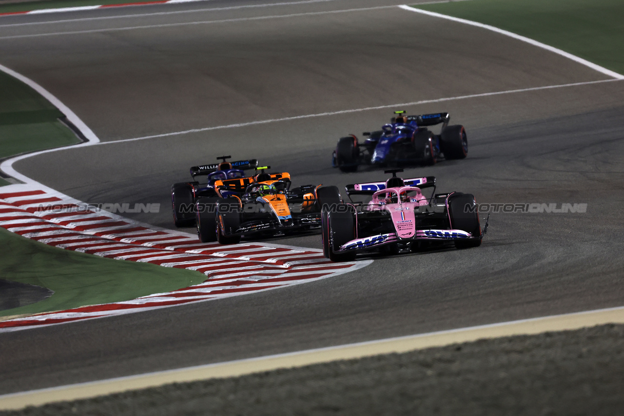 GP BAHRAIN, Esteban Ocon (FRA) Alpine F1 Team A523.

05.03.2023. Formula 1 World Championship, Rd 1, Bahrain Grand Prix, Sakhir, Bahrain, Gara Day.

- www.xpbimages.com, EMail: requests@xpbimages.com © Copyright: Bearne / XPB Images