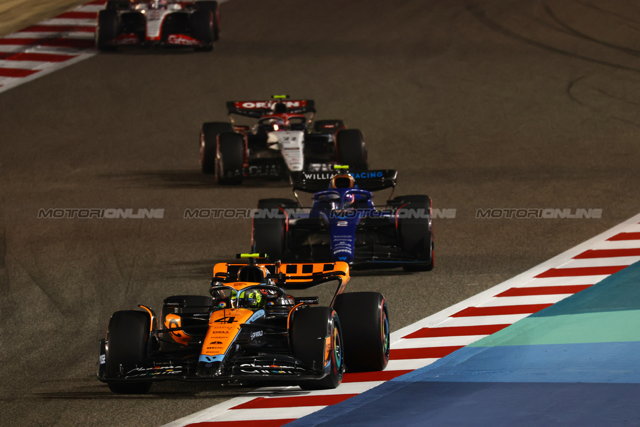 GP BAHRAIN, Oscar Piastri (AUS) McLaren MCL60.

05.03.2023. Formula 1 World Championship, Rd 1, Bahrain Grand Prix, Sakhir, Bahrain, Gara Day.

 - www.xpbimages.com, EMail: requests@xpbimages.com © Copyright: Coates / XPB Images