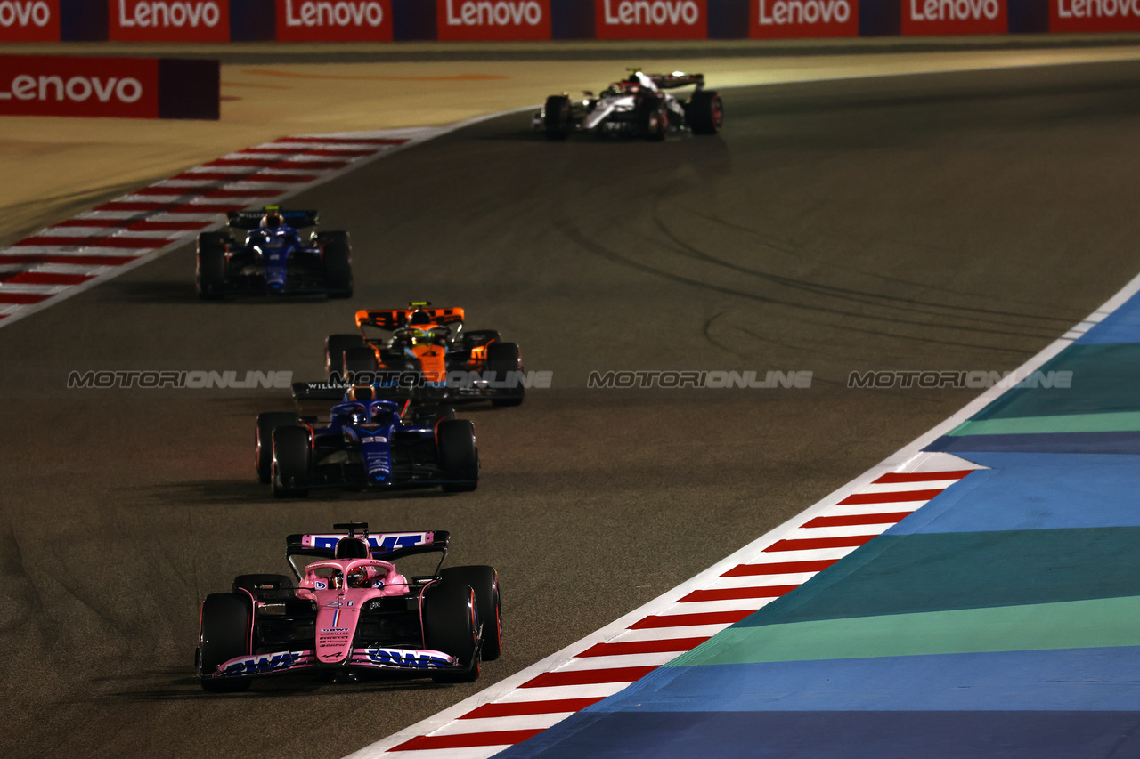 GP BAHRAIN, Esteban Ocon (FRA) Alpine F1 Team A523.

05.03.2023. Formula 1 World Championship, Rd 1, Bahrain Grand Prix, Sakhir, Bahrain, Gara Day.

 - www.xpbimages.com, EMail: requests@xpbimages.com © Copyright: Coates / XPB Images