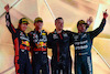 GP BAHRAIN, 1st place Max Verstappen (NLD) Red Bull Racing RB19, 2nd place Sergio Perez (MEX) Red Bull Racing RB19 e 3rd place Fernando Alonso (ESP) Aston Martin F1 Team AMR23.
05.03.2023. Formula 1 World Championship, Rd 1, Bahrain Grand Prix, Sakhir, Bahrain, Gara Day.
- www.xpbimages.com, EMail: requests@xpbimages.com © Copyright: Batchelor / XPB Images