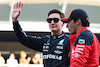 GP BAHRAIN, (L to R): George Russell (GBR) Mercedes AMG F1 e Carlos Sainz Jr (ESP) Ferrari on the drivers' parade.
05.03.2023. Formula 1 World Championship, Rd 1, Bahrain Grand Prix, Sakhir, Bahrain, Gara Day.
 - www.xpbimages.com, EMail: requests@xpbimages.com © Copyright: Coates / XPB Images