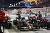 GP BAHRAIN, Zhou Guanyu (CHN) Alfa Romeo F1 Team C43 makes a pit stop.
05.03.2023. Formula 1 World Championship, Rd 1, Bahrain Grand Prix, Sakhir, Bahrain, Gara Day.
 - www.xpbimages.com, EMail: requests@xpbimages.com © Copyright: Coates / XPB Images