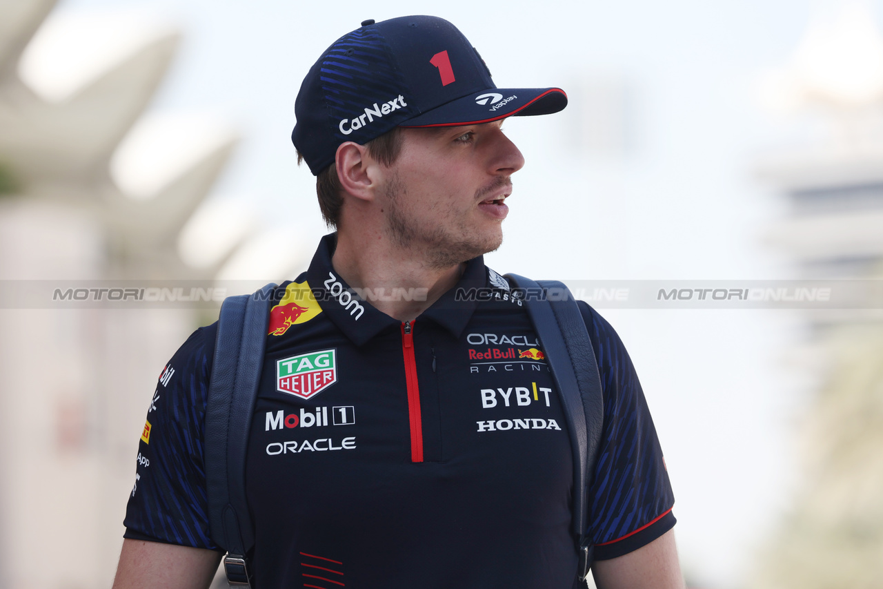 GP BAHRAIN, Max Verstappen (NLD) Red Bull Racing.

02.03.2023. Formula 1 World Championship, Rd 1, Bahrain Grand Prix, Sakhir, Bahrain, Preparation Day.

- www.xpbimages.com, EMail: requests@xpbimages.com © Copyright: Bearne / XPB Images