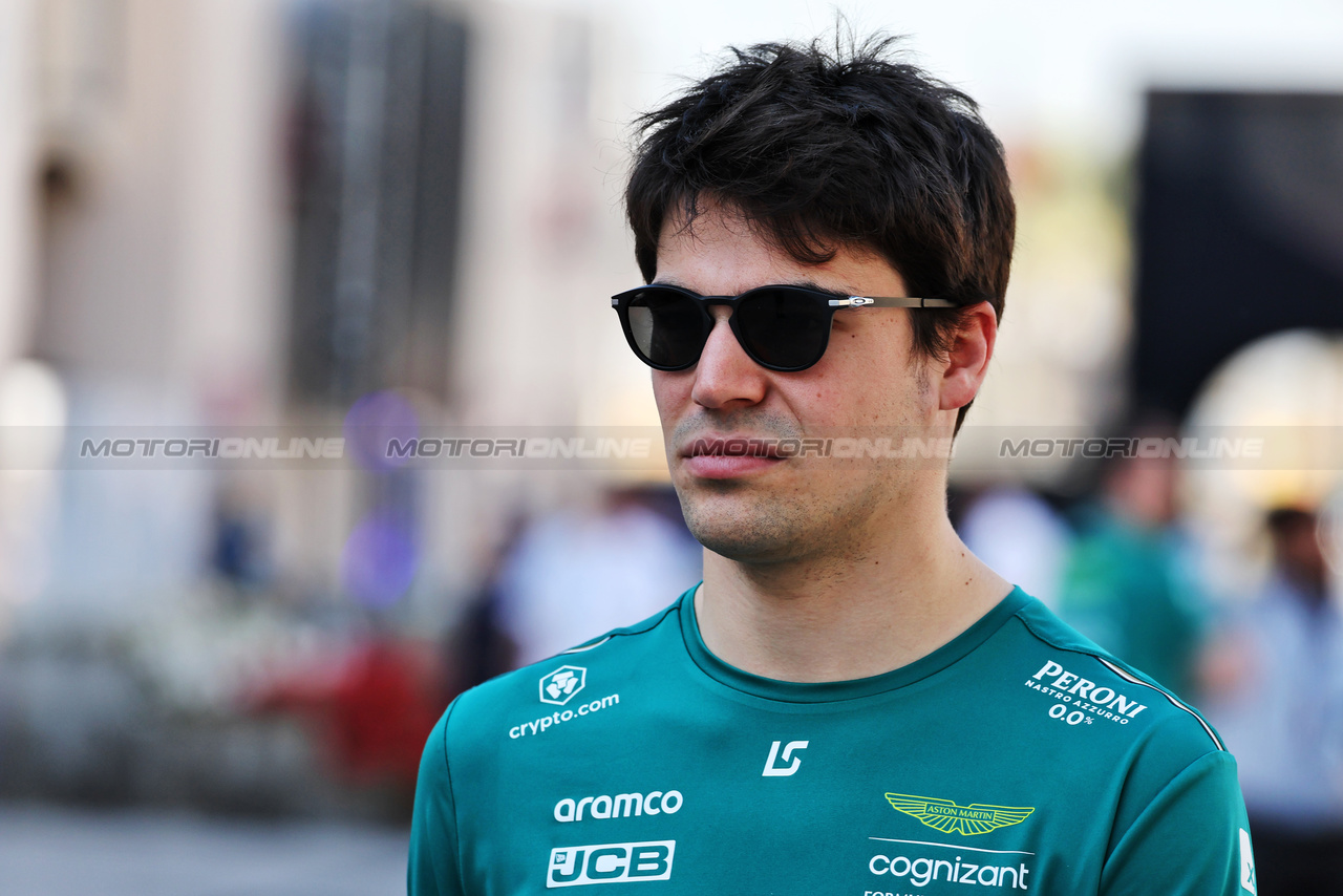 GP BAHRAIN, Lance Stroll (CDN) Aston Martin F1 Team.

02.03.2023. Formula 1 World Championship, Rd 1, Bahrain Grand Prix, Sakhir, Bahrain, Preparation Day.

- www.xpbimages.com, EMail: requests@xpbimages.com © Copyright: Moy / XPB Images