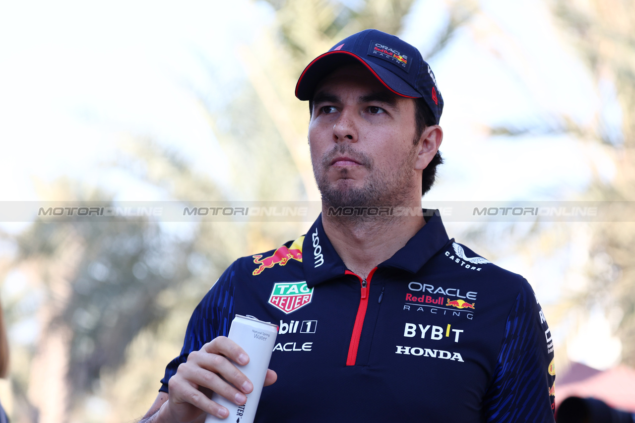 GP BAHRAIN, Sergio Perez (MEX) Red Bull Racing.

02.03.2023. Formula 1 World Championship, Rd 1, Bahrain Grand Prix, Sakhir, Bahrain, Preparation Day.

- www.xpbimages.com, EMail: requests@xpbimages.com © Copyright: Batchelor / XPB Images