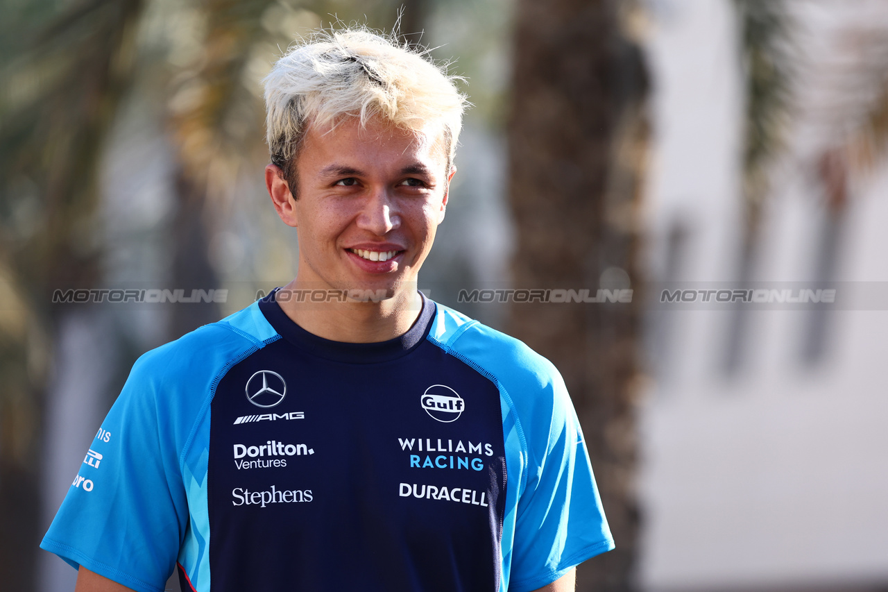 GP BAHRAIN, Alexander Albon (THA) Williams Racing.

02.03.2023. Formula 1 World Championship, Rd 1, Bahrain Grand Prix, Sakhir, Bahrain, Preparation Day.

- www.xpbimages.com, EMail: requests@xpbimages.com © Copyright: Batchelor / XPB Images