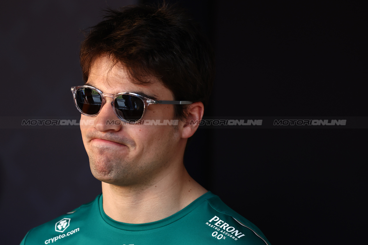 GP BAHRAIN, Lance Stroll (CDN) Aston Martin F1 Team.

02.03.2023. Formula 1 World Championship, Rd 1, Bahrain Grand Prix, Sakhir, Bahrain, Preparation Day.

 - www.xpbimages.com, EMail: requests@xpbimages.com © Copyright: Coates / XPB Images