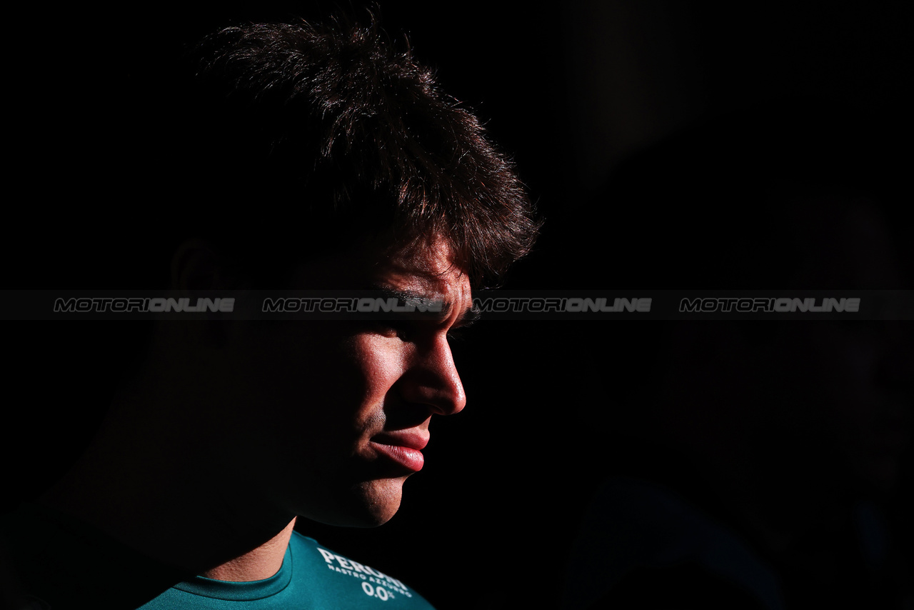 GP BAHRAIN, Lance Stroll (CDN) Aston Martin F1 Team.

02.03.2023. Formula 1 World Championship, Rd 1, Bahrain Grand Prix, Sakhir, Bahrain, Preparation Day.

 - www.xpbimages.com, EMail: requests@xpbimages.com © Copyright: Coates / XPB Images