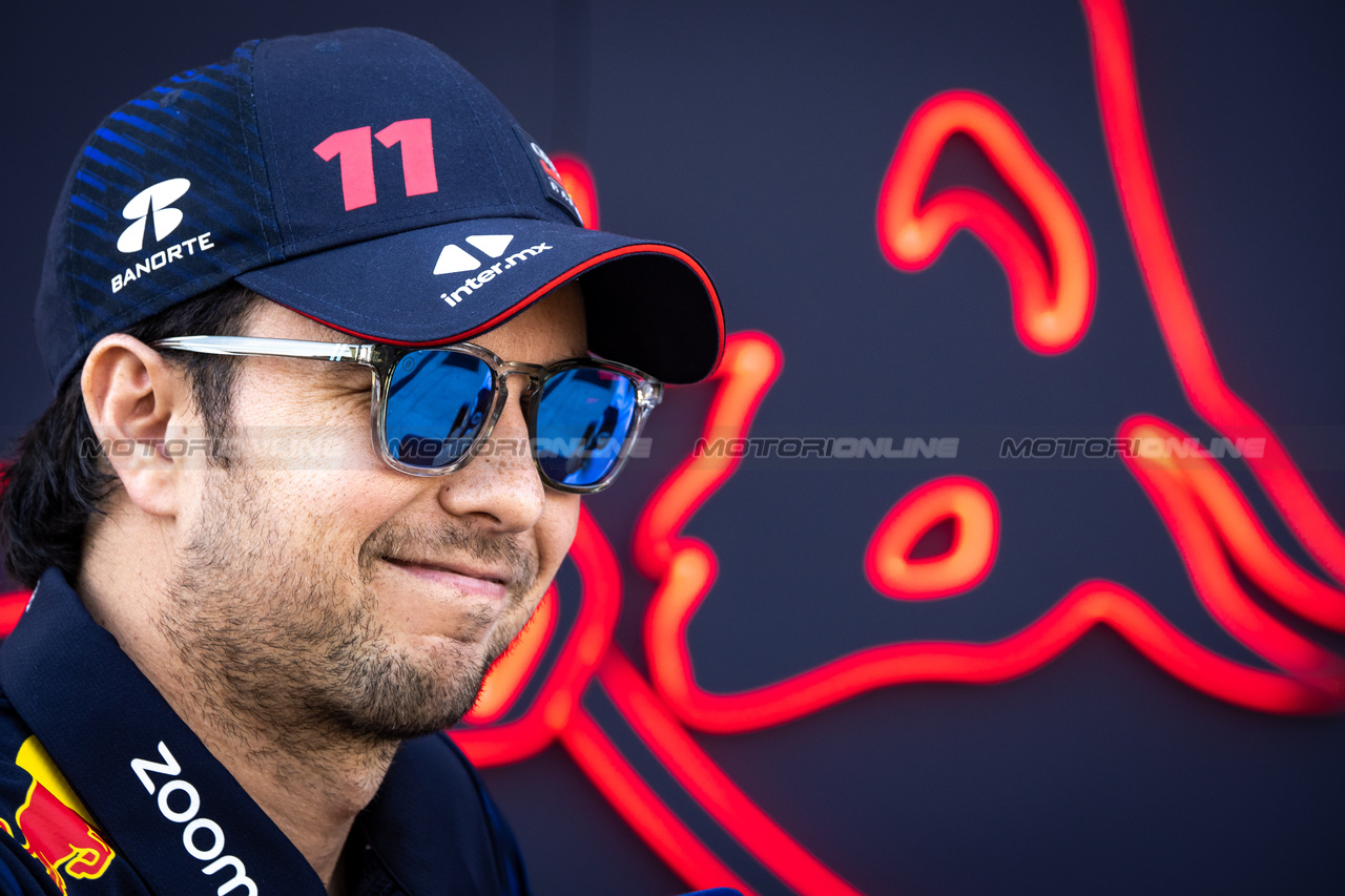 GP BAHRAIN, Sergio Perez (MEX) Red Bull Racing.

02.03.2023. Formula 1 World Championship, Rd 1, Bahrain Grand Prix, Sakhir, Bahrain, Preparation Day.

- www.xpbimages.com, EMail: requests@xpbimages.com © Copyright: Bearne / XPB Images