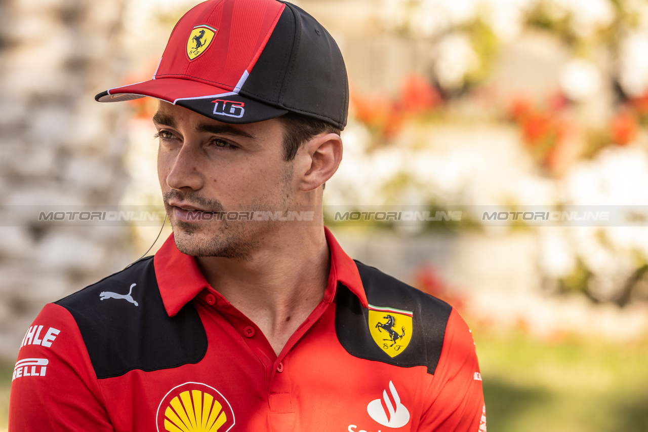 GP BAHRAIN, Charles Leclerc (MON) Ferrari.

02.03.2023. Formula 1 World Championship, Rd 1, Bahrain Grand Prix, Sakhir, Bahrain, Preparation Day.

- www.xpbimages.com, EMail: requests@xpbimages.com © Copyright: Bearne / XPB Images