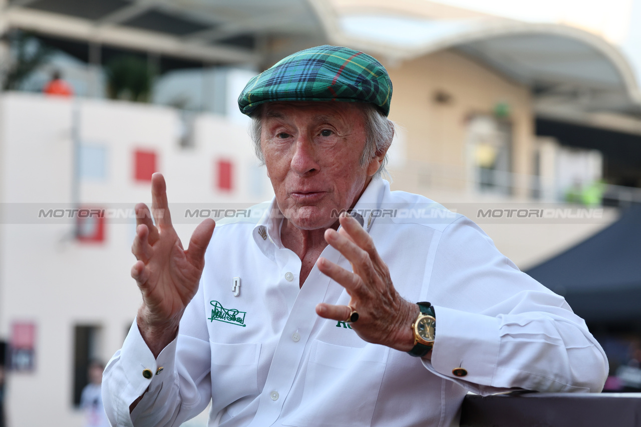 GP BAHRAIN, Jackie Stewart (GBR).

02.03.2023. Formula 1 World Championship, Rd 1, Bahrain Grand Prix, Sakhir, Bahrain, Preparation Day.

- www.xpbimages.com, EMail: requests@xpbimages.com © Copyright: Moy / XPB Images
