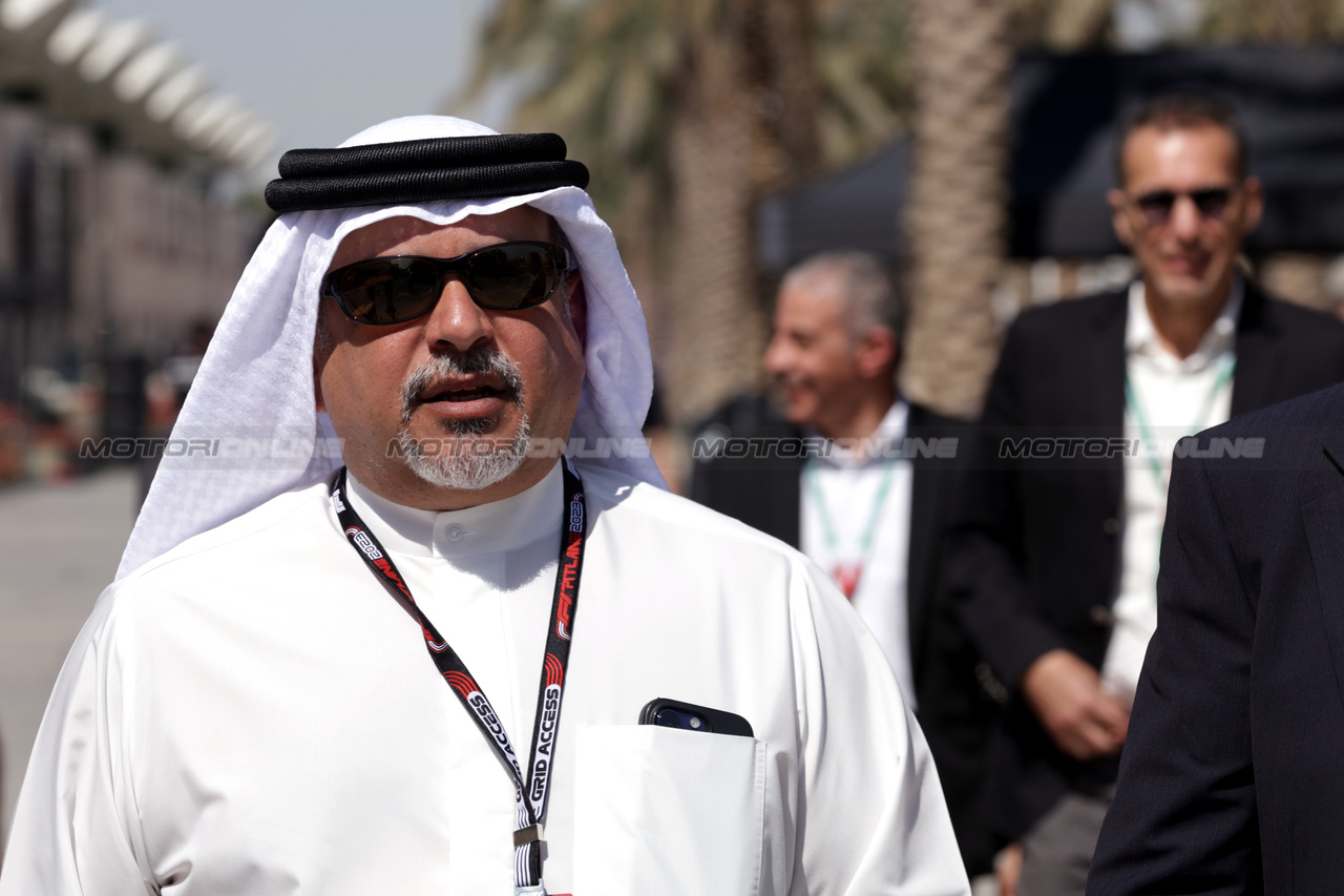 GP BAHRAIN, Crown Prince Shaikh Salman bin Isa Hamad Al Khalifa (BRN).

02.03.2023. Formula 1 World Championship, Rd 1, Bahrain Grand Prix, Sakhir, Bahrain, Preparation Day.

- www.xpbimages.com, EMail: requests@xpbimages.com © Copyright: Bearne / XPB Images