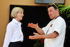 GP BAHRAIN, (L to R): Susie Wolff (GBR) F1 Academy Managing Director with Will Buxton (GBR) F1 Digital Presenter.
02.03.2023. Formula 1 World Championship, Rd 1, Bahrain Grand Prix, Sakhir, Bahrain, Preparation Day.
- www.xpbimages.com, EMail: requests@xpbimages.com © Copyright: Moy / XPB Images