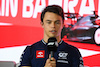 GP BAHRAIN, Nyck de Vries (NLD) AlphaTauri in the FIA Press Conference.
02.03.2023. Formula 1 World Championship, Rd 1, Bahrain Grand Prix, Sakhir, Bahrain, Preparation Day.
- www.xpbimages.com, EMail: requests@xpbimages.com © Copyright: XPB Images