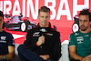 GP BAHRAIN, (L to R): Nico Hulkenberg (GER) Haas F1 Team e Fernando Alonso (ESP) Aston Martin F1 Team in the FIA Press Conference.
02.03.2023. Formula 1 World Championship, Rd 1, Bahrain Grand Prix, Sakhir, Bahrain, Preparation Day.
- www.xpbimages.com, EMail: requests@xpbimages.com © Copyright: XPB Images