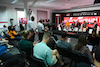 GP BAHRAIN, (L to R): Logan Sargeant (USA) Williams Racing; Oscar Piastri (AUS) McLaren; Nyck de Vries (NLD) AlphaTauri; Nico Hulkenberg (GER) Haas F1 Team; e Fernando Alonso (ESP) Aston Martin F1 Team, in the FIA Press Conference.
02.03.2023. Formula 1 World Championship, Rd 1, Bahrain Grand Prix, Sakhir, Bahrain, Preparation Day.
- www.xpbimages.com, EMail: requests@xpbimages.com © Copyright: XPB Images