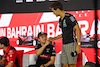 GP BAHRAIN, (L to R): Zhou Guanyu (CHN) Alfa Romeo F1 Team e George Russell (GBR) Mercedes AMG F1 in the FIA Press Conference.
02.03.2023. Formula 1 World Championship, Rd 1, Bahrain Grand Prix, Sakhir, Bahrain, Preparation Day.
- www.xpbimages.com, EMail: requests@xpbimages.com © Copyright: XPB Images