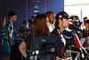 GP BAHRAIN, Lewis Hamilton (GBR) Mercedes AMG F1 e Sergio Perez (MEX) Red Bull Racing with the media.
02.03.2023. Formula 1 World Championship, Rd 1, Bahrain Grand Prix, Sakhir, Bahrain, Preparation Day.
 - www.xpbimages.com, EMail: requests@xpbimages.com © Copyright: Coates / XPB Images