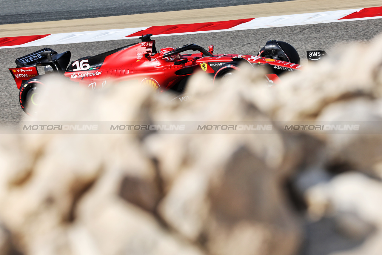 GP BAHRAIN, Charles Leclerc (MON) Ferrari SF-23.

04.03.2023. Formula 1 World Championship, Rd 1, Bahrain Grand Prix, Sakhir, Bahrain, Qualifiche Day.

- www.xpbimages.com, EMail: requests@xpbimages.com © Copyright: Bearne / XPB Images