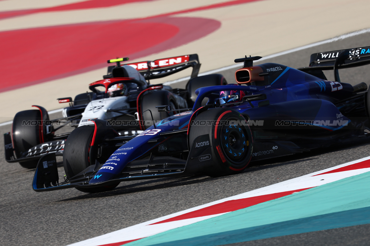 GP BAHRAIN, Alexander Albon (THA) Williams Racing FW45.

04.03.2023. Formula 1 World Championship, Rd 1, Bahrain Grand Prix, Sakhir, Bahrain, Qualifiche Day.

- www.xpbimages.com, EMail: requests@xpbimages.com © Copyright: Moy / XPB Images