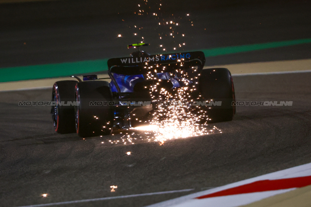 GP BAHRAIN, Logan Sargeant (USA), Williams F1 Team  
04.03.2023. Formula 1 World Championship, Rd 1, Bahrain Grand Prix, Sakhir, Bahrain, Qualifiche Day.
- www.xpbimages.com, EMail: requests@xpbimages.com ¬© Copyright: Charniaux / XPB Images