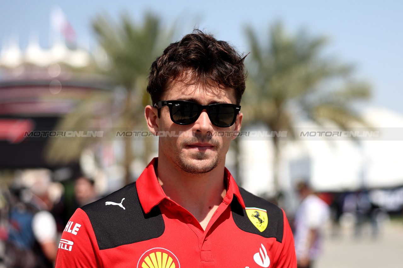 GP BAHRAIN, Charles Leclerc (MON) Ferrari.

03.03.2023. Formula 1 World Championship, Rd 1, Bahrain Grand Prix, Sakhir, Bahrain, Practice Day

- www.xpbimages.com, EMail: requests@xpbimages.com © Copyright: Bearne / XPB Images