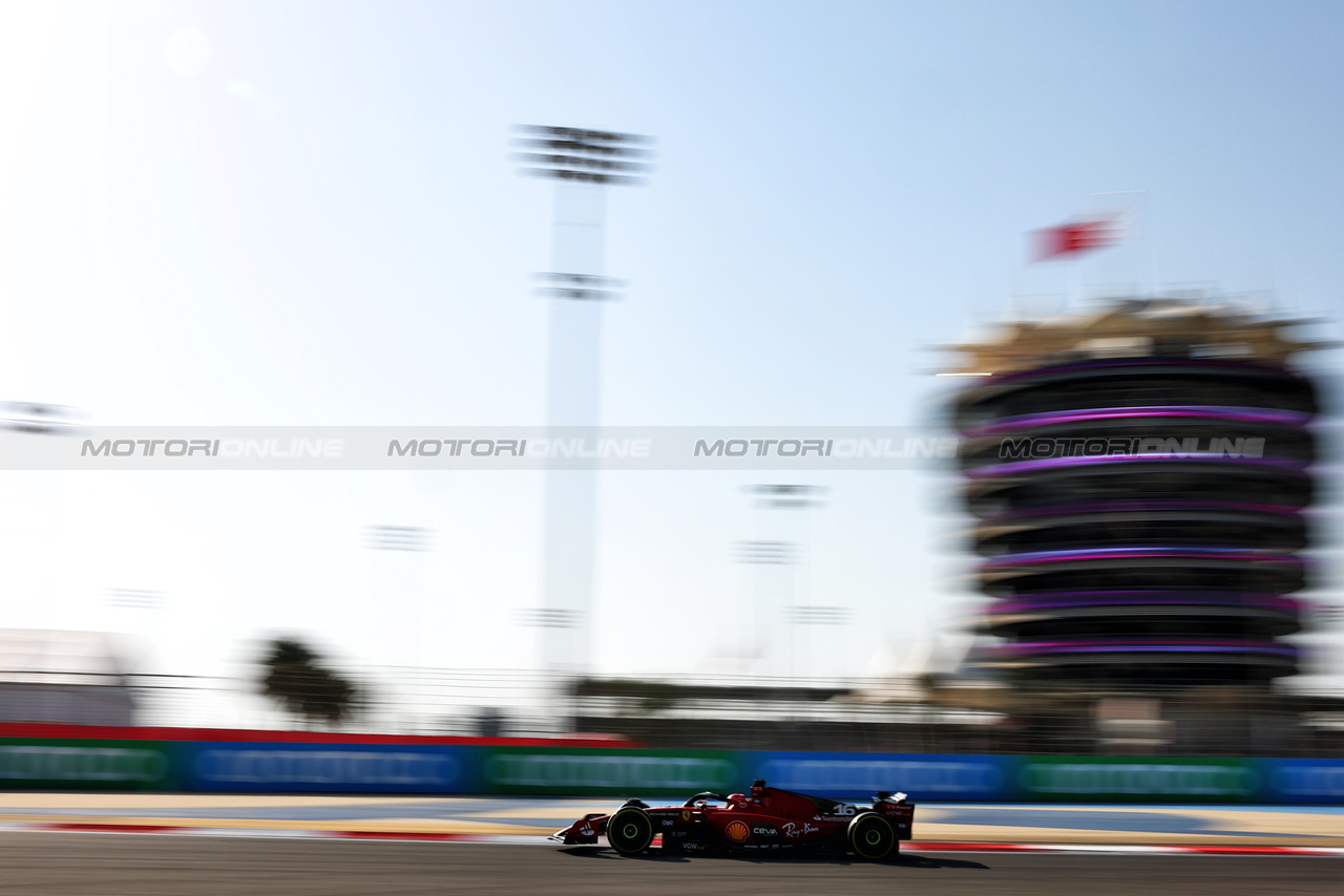 GP BAHRAIN, Charles Leclerc (MON) Ferrari SF-23.

03.03.2023. Formula 1 World Championship, Rd 1, Bahrain Grand Prix, Sakhir, Bahrain, Practice Day

 - www.xpbimages.com, EMail: requests@xpbimages.com © Copyright: Coates / XPB Images