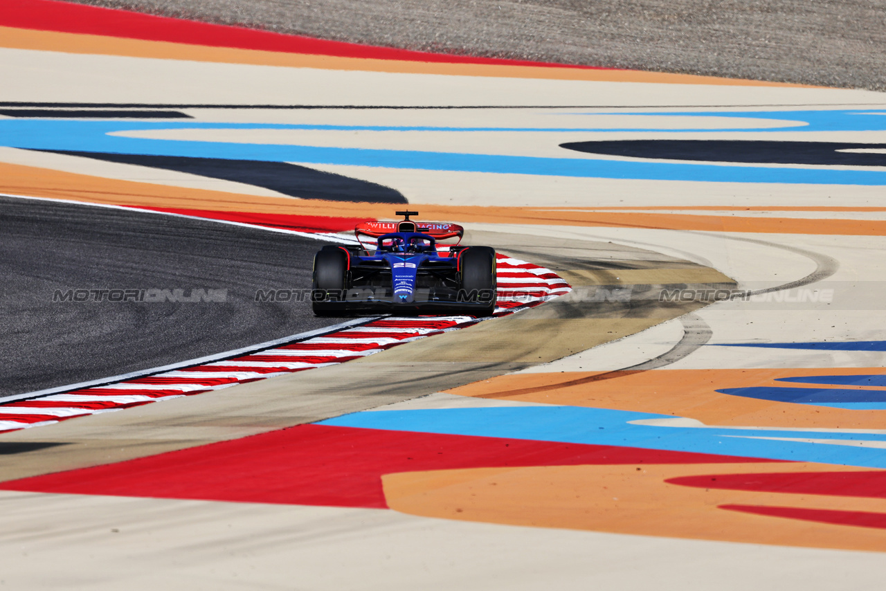 GP BAHRAIN, Alexander Albon (THA) Williams Racing FW45.

03.03.2023. Formula 1 World Championship, Rd 1, Bahrain Grand Prix, Sakhir, Bahrain, Practice Day

- www.xpbimages.com, EMail: requests@xpbimages.com © Copyright: Moy / XPB Images
